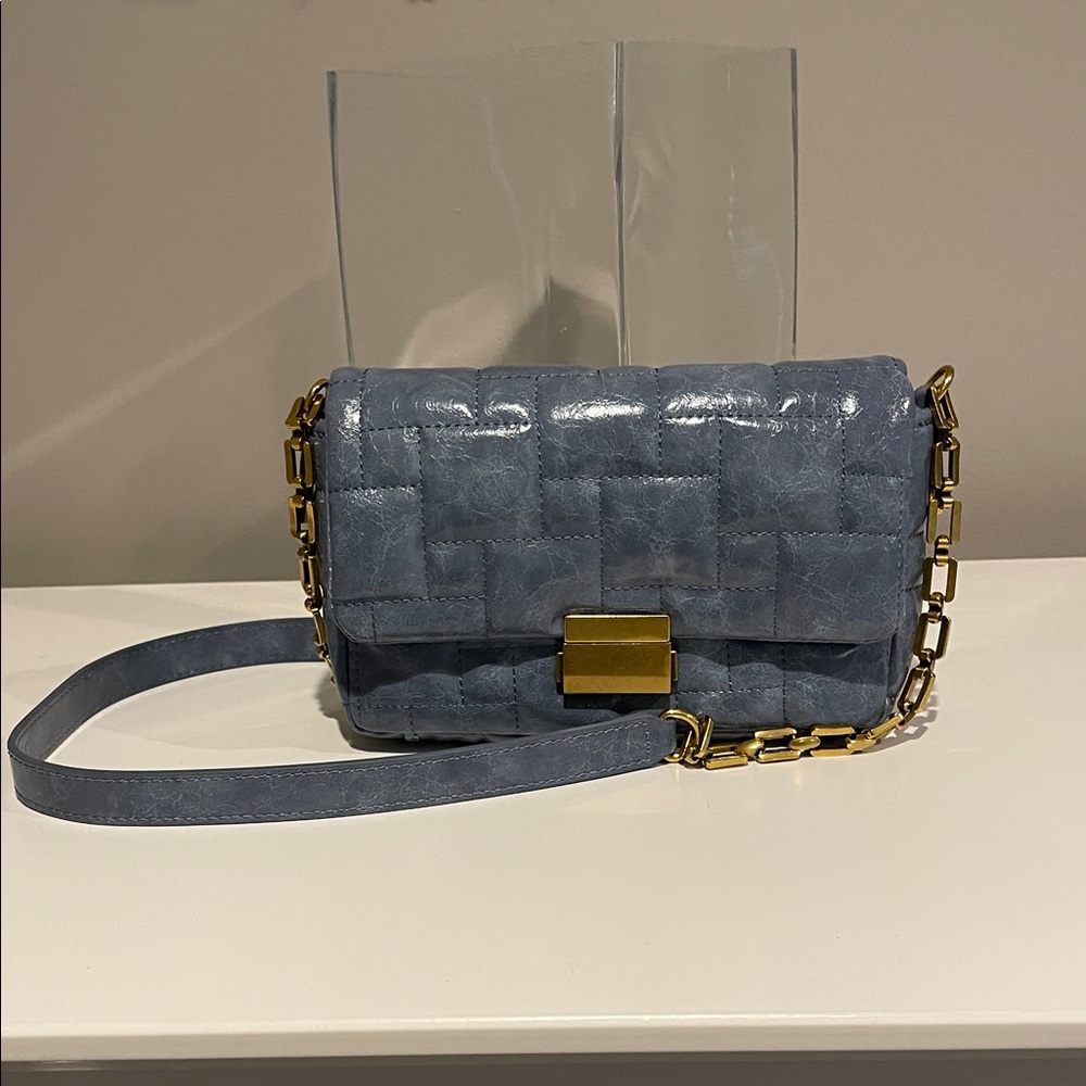 Zara Blue Puff Crossbody Bag **FINAL OFFER**